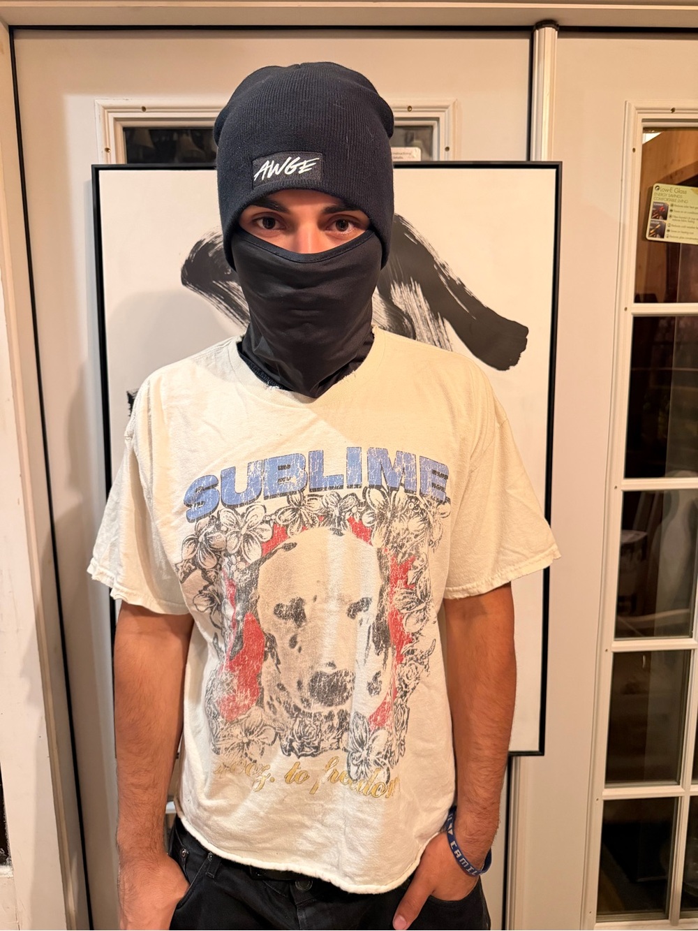 Sublime 40oz to Freedom T-Shirt Size L White Dalmatian Dog Graphic